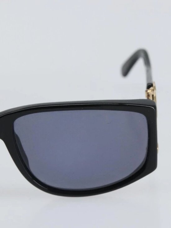 CHANEL Sunglasses plastic Black CC Auth main image 8